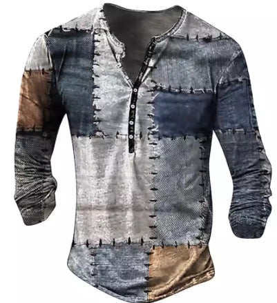 Men's Long Sleeve Digital Printing