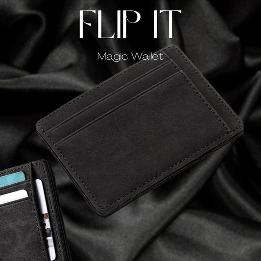 PU Creative Magic Wallet Flip Card